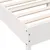 Produktbild 7 för Sängram med huvudgavel vit 90x200 cm massiv furu