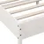 Produktbild 7 för Sängram med huvudgavel vit 120x200 cm massiv furu