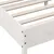 Produktbild 7 för Sängram med huvudgavel vit 140x190 cm massiv furu