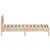 Produktbild 5 för Sängram med huvudgavel 75x190 cm massivt furu