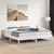 Produktbild 3 för Sängram vit 200x200 cm massiv furu