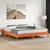 Produktbild 3 för Sängram vaxad brun 180x200 cm massiv furu