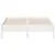 Produktbild 4 för Sängram vit 160x200 cm massiv furu
