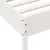 Produktbild 7 för Sängram vit 100x200 cm massiv furu