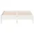 Produktbild 4 för Sängram vit 135x190 cm massiv furu