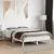 Produktbild 3 för Sängram vit 120x190 cm massiv furu