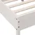 Produktbild 7 för Sängram med huvudgavel vit 150x200 cm massiv furu
