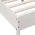 Produktbild 7 för Sängram med huvudgavel vit 120x200 cm massiv furu