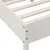 Produktbild 7 för Sängram med huvudgavel vit 100x200 cm massiv furu