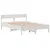 Produktbild 3 för Sängram med huvudgavel vit 135x190 cm massiv furu