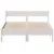 Produktbild 4 för Sängram med huvudgavel vit 135x190 cm massiv furu