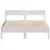 Produktbild 4 för Sängram med huvudgavel vit 120x190 cm massiv furu