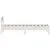 Produktbild 5 för Sängram med huvudgavel vit 90x190 cm massiv furu