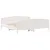Produktbild 6 för Sängram med huvudgavel vit 180x200 cm massiv furu