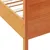 Produktbild 7 för Sängram med huvudgavel vaxbrun 140x190 cm massiv furu