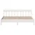 Produktbild 4 för Sängram med huvudgavel vit 180x200 cm massiv furu
