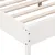 Produktbild 7 för Sängram med huvudgavel vit 180x200 cm massiv furu