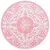 Produktbild 2 för Utomhusmatta rosa Ø120 cm PP