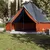 Produktbild 3 för Familjetält tipi 10 person grå och orange vattentätt