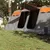 Produktbild 3 för Familjetält tunnel 10 personer grå och orange vattentätt