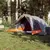 Produktbild 3 för Campingtält 4 personer grå och orange vattentätt