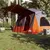 Produktbild 4 för Campingtält 5 personer grå och orange vattentätt