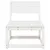 Produktbild 4 för Trädgårdssoffa utan armstöd vit 63,5x73x78 cm massiv furu