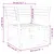 Produktbild 8 för Trädgårdsstol vit 83x73x78 cm massiv furu
