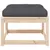 Produktbild 5 för Fotpall med dyna för trädgården 63,5x63,5x38 cm massiv furu