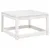 Produktbild 4 för Fotpall med dyna för trädgården vit 63,5x63,5x38 cm massiv furu