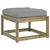 Produktbild 7 för Fotpall med dyna för trädgården 63,5x63,5x38cm impregnerad furu