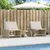 Produktbild 4 för Solsängar 2 st med bord beige konstrotting