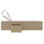 Produktbild 9 för Solsängar 2 st med bord beige konstrotting
