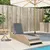 Produktbild 3 för Solsäng med dyna beige 60x205x73 cm konstrotting