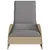 Produktbild 4 för Solsäng med dyna beige 60x205x73 cm konstrotting