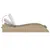Produktbild 7 för Solsäng med dyna beige 60x205x73 cm konstrotting