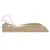 Produktbild 7 för Solsäng med dyna beige 60x205x73 cm konstrotting