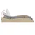 Produktbild 7 för Solsäng med dyna beige 114x205x73 cm konstrotting