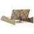 Produktbild 6 för Solsäng med dyna beige 114x205x73 cm konstrotting
