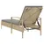 Produktbild 6 för Solsäng med dyna beige 63x200x81 cm konstrotting