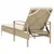 Produktbild 6 för Solsäng med dyna beige 63x200x81 cm konstrotting