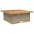 Produktbild 7 för Trädgårdsbord beige 110x110x71 cm konstrotting och akaciaträ