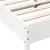 Produktbild 7 för Sängram vit 140x200 cm massiv furu