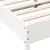 Produktbild 7 för Sängram vit 120x200 cm massiv furu