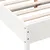 Produktbild 7 för Sängram vit 140x190 cm massiv furu