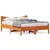 Produktbild 2 för Sängram vaxad brun 135x190 cm massiv furu