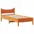 Produktbild 3 för Sängram vaxad brun 90x190 cm massiv furu