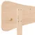 Produktbild 7 för Huvudgavel 75 cm massiv furu