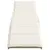 Produktbild 4 för Solsäng med dyna beige 55x199x50 cm konstrotting