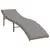 Produktbild 2 för Solsäng med dyna beige 55x199x50 cm konstrotting